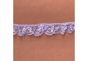 5 Yds  1 1/8" Lavender Ruffled Lace  4057